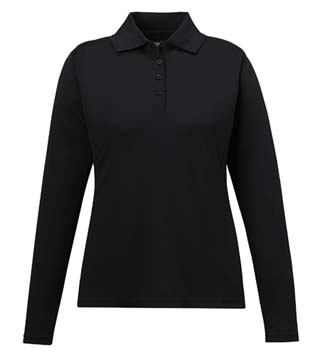 Ladies' Pinnacle Performance Long Sleeve Pique Polo