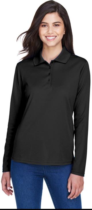 Ladies' Pinnacle Performance Long Sleeve Pique Polo