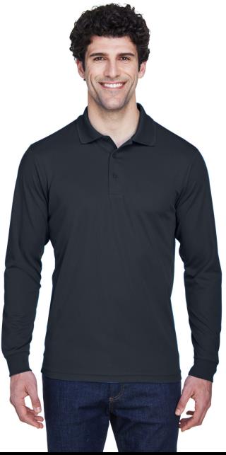 Men's Pinnacle Performance Long Sleeve Pique Polo