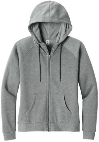 AL5003 - Women’s Organic CVC Fleece Full-Zip Hoodie