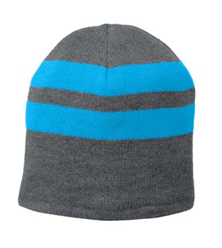 Fleece-Lined Striped Beanie