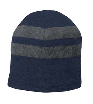 C922 - Fleece-Lined Striped Beanie