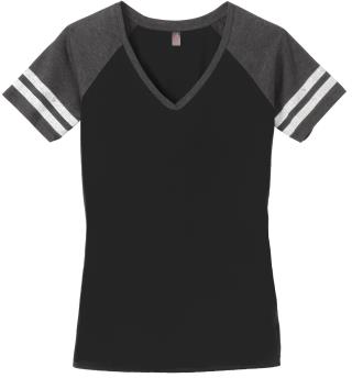 DM476 - Ladies' Game V-Neck Tee