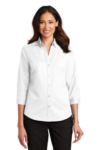 Ladies' 3/4-Sleeve SuperPro Twill Shirt