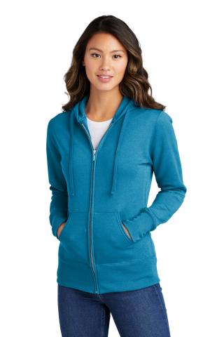 LPC78ZH - Ladies' Classic Full-Zip Hooded Sweatshirt