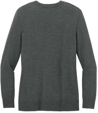 Ladies Easy Care Button-Up Cardigan Sweater