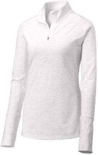 LST855 - Ladies' Reflective Heather 1/2-Zip Pullover