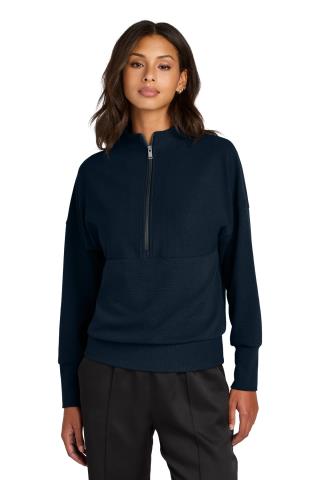 Ladies Linear Texture Quarter Zip