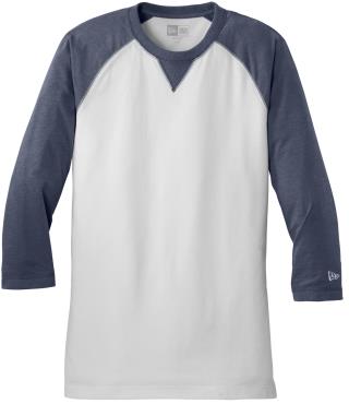 NEA121 - Sueded Cotton 3/4-Raglan Tee