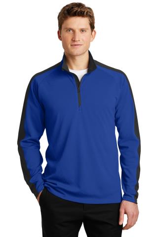 Textured Colorblock 1/4-Zip Pullover